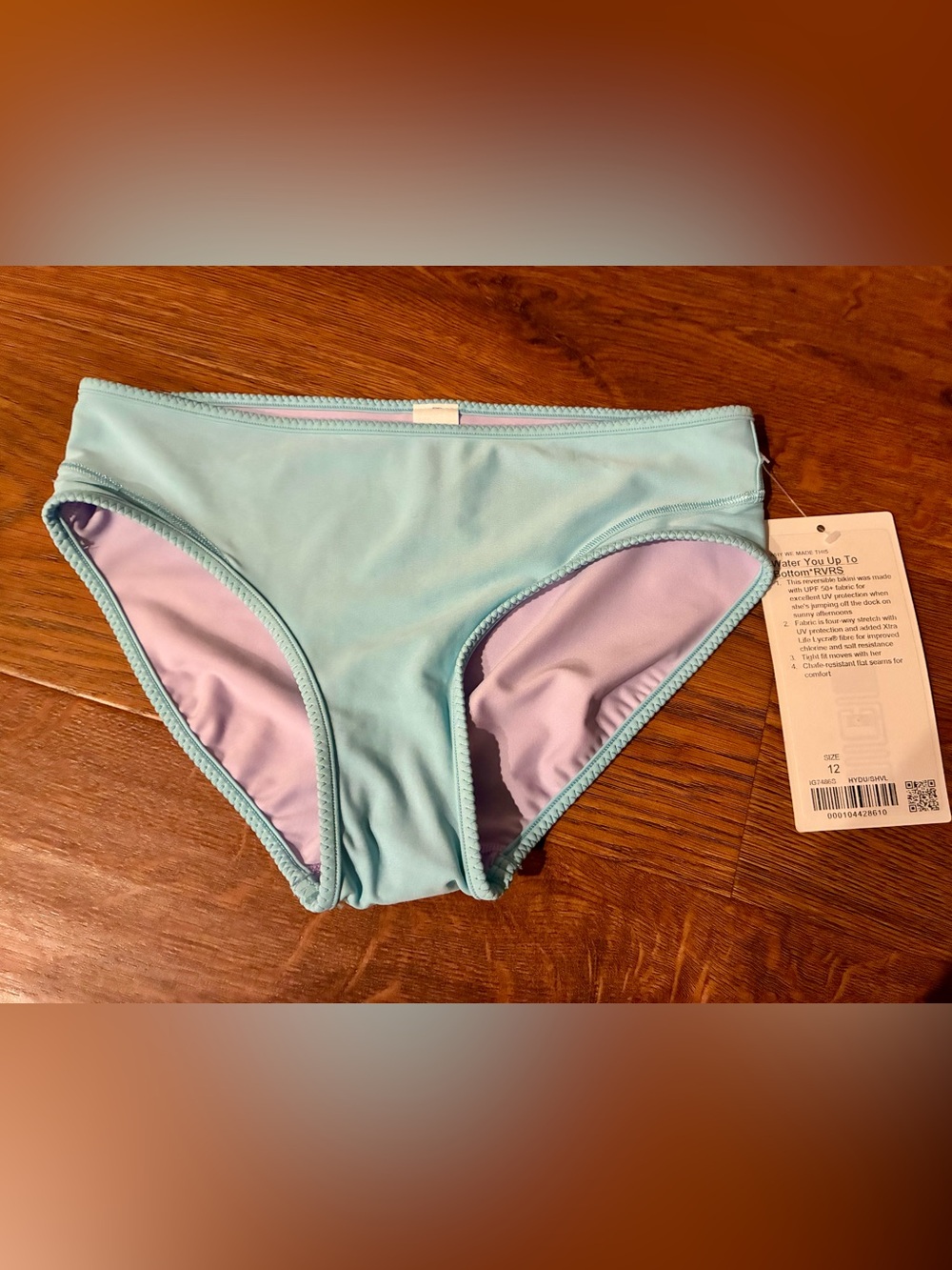 New with tag Ivivva by Lululemon "Water You Up To" Reversible Bikini Bottom kids